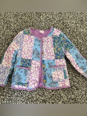 Quilted floral jacket toddler girl 3T